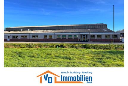 Vielseitig nutzbare Gewerbefläche mit Büro- und Ausstellungsräumen sowie großzügiger Lagerhalle - Großefehn