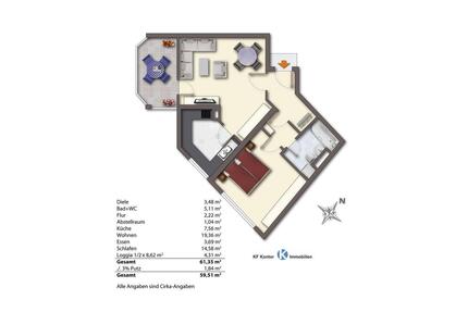 2-Raum-Wohnung mit Balkon und Garage, nur 700 m zum Kulkwitzer See