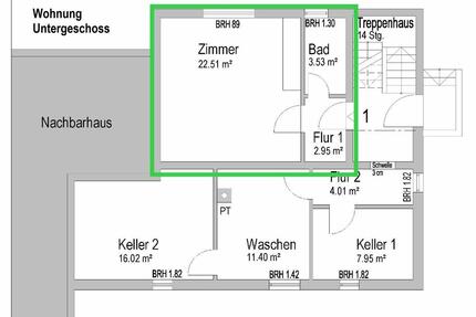 1-Zimmer-Wohnung in 97922 Gerlachsheim zu vermieten - Lauda-Königshofen
