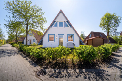 Ferienhaus mit überdachter Terrasse und Kaminofen - Wurster Nordseeküste Neufeld
