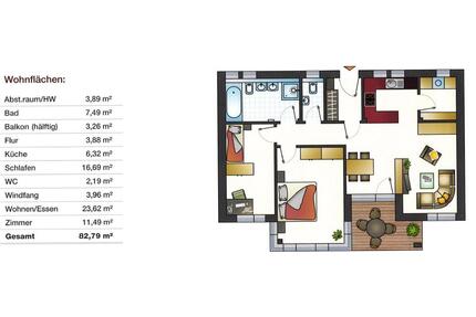 3 - Zimmer-Wohnung in ruhiger, stadtnaher Lage - Wangen im Allgäu