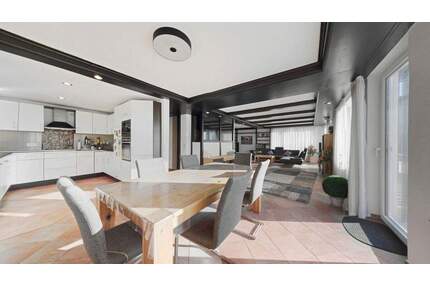 Großzügige Maisonettewohnung mit Garten, Sauna, Kamin & XL-Garage in naturnaher Lage von Remseck