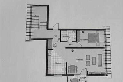 **Anfragestopp** Helle 2,5-Zimmer-DG-Wohnung mit Balkon - Eutin