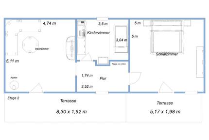 3 Raum Wohnung mit Einbauküche u. Terrasse - Friedland