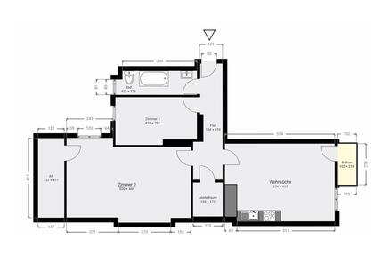 Altbauwohnung Bezugsfrei 82qm Provisionsfrei - Berlin Neukölln