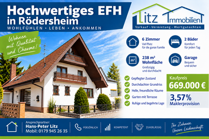 Haus zum Kaufen in Rödersheim-Gronau-Rödersheim 669.000,00 € 238 m²