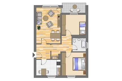 Wohnung zum Mieten in Neuss 759,00 € 72.02 m²