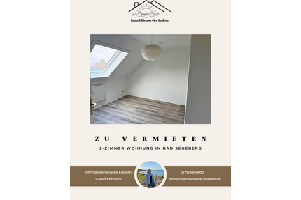 Wohnung zum Mieten in Bad Segeberg 395,00 € 35.75 m²