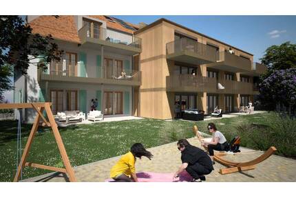 EG mit Garten - Neubau mit Top Energiestandard A+ - Tiefgarage barrierefrei hochwertige Ausstattung - Gaienhofen