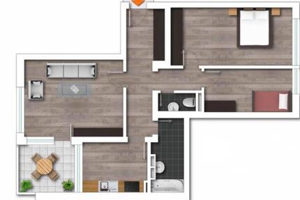 Helle 3-Zimmer-Wohnung - 1.950,00&nbsp;EUR Kaltmiete, ca.&nbsp; 82,00&nbsp;m&sup2; in Germering (PLZ: 82110)