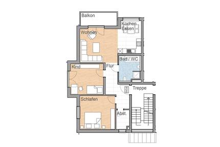 3-Zimmerwohnung mit Balkon in Großkarolinenfeld