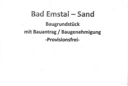 Grundstück für Wohnhaus-Neubau mit Baugenehmigung - Bad Emstal Sand
