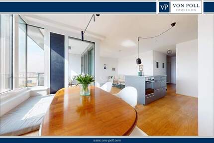 Elegante Drei-Zimmer-Wohnung mit großer Loggia und Panoramablick - Frankfurt am Main Gallus