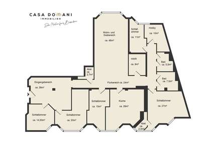 Wohnung zum Mieten in Wiesbaden 3.400,00 € 250 m²