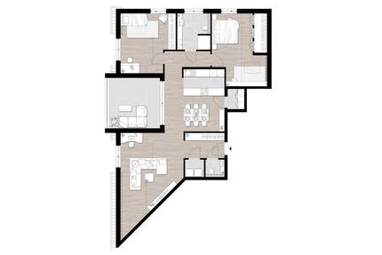 Penthouse-Wohnung; Neubau von 2025; Wohnfläche: ca.120 m² - Saarburg
