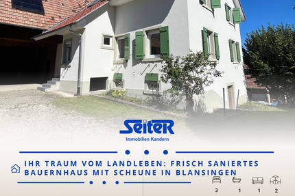 !!Reserviert!! Wir erfüllen Ihren Traum vom Landleben: Frisch saniertes Bauernhaus in Blansingen - Efringen-Kirchen