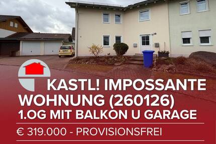 Kastl bei Altötting! Impossante Wohnung im 1. OG mit Balkon (260126)