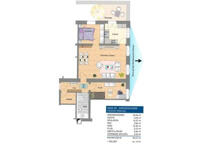 Attraktive 3 Raumwohnung im Schönfelder Hochland - Dresden