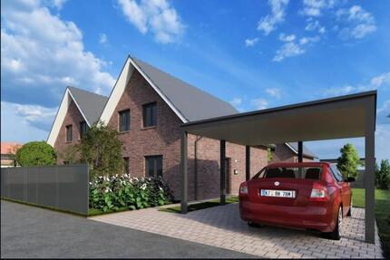 NEUBAU ERSTBEZUG KfW 40 Doppelhaushälfte Carport Solar Wärmepumpe - Drebber
