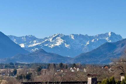 Murnau a. Staffelsee: Einfamilienhaus mit ELW in ruhiger Süd-Lage und phänomenalem Bergblick - Murnau am Staffelsee