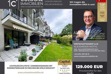 Wohnung zum Kaufen in Frechen 129.000,00 € 41 m²