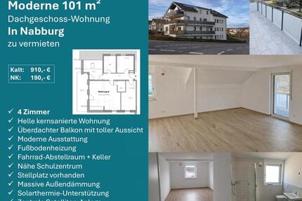 Moderne 101 m² Dachgeschoss-Wohnungen zu vermieten - Nabburg