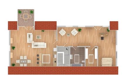 Hochwertige Penthousewohn. mit Dachterrasse-Traumblick, EB-Küche - Bad Breisig