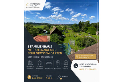 1 Familienhaus mit Potenzial und sehr großem ,über 2000 qm, Garten - Straubenhardt