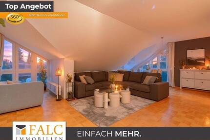 Harmonisch. Hell. Herzlich. Gemütliche Dachgeschosswohnung in Top Lage - Neubiberg