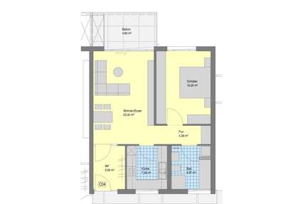 Wohnung zum Mieten in Kirchheim 855,00 € 68 m²
