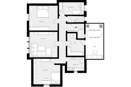 Traumhafte 4-Zi-DG-Wohnung mit Balkon in Eisenach