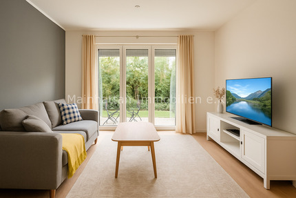 Zentrale 2-Zimmer-Wohnung mit Terrasse | Grüne Ruheoase mitten in der Stadt - Usingen