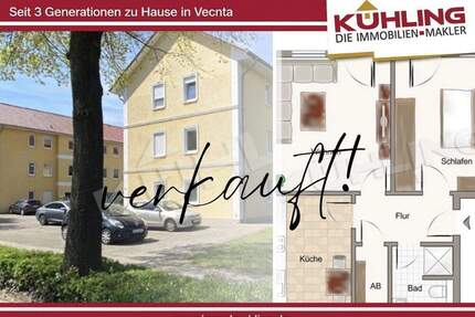 Vermietete 2-Zimmer-Wohnung in Uni-Nähe - flexibel nutzbar für Eigennutzer oder WG! - Vechta