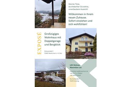 Wohnhaus mit Doppelgarage - 440.000,00&nbsp;EUR Kaufpreis, ca.&nbsp; 123,00&nbsp;m&sup2; in Neukirchen bei Heiligen Blut (PLZ: 93453)