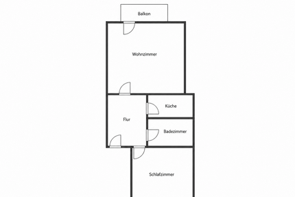 Wohnung zum Mieten in Duisburg 300,00 € 45.38 m²