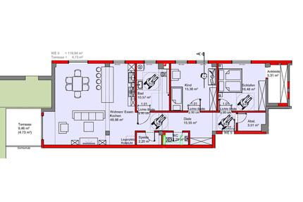 Traumhafte 3-Zimmer-Neubauwohnung mit Terrasse, Ankleide, EBK - Bad Sobernheim