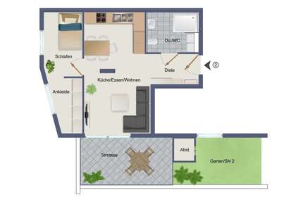 Wohnung zum Kaufen in Calw 210.000,00 € 49.51 m²