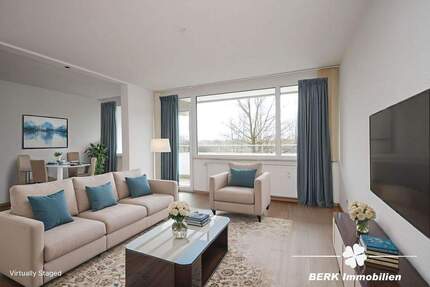 BERK Immobilien - Frisch renovierte 1,5-Zimmerwohnung mit Balkon in Hattersheim