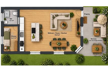 Haus ca. 55 m² mit eigenem Garten & Terrasse - Berlin Neukölln