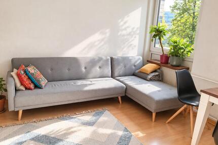 Helle, möblierte 3-Zimmer-Wohnung mit Balkon und Garten - Berlin Neukölln