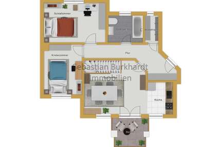 Wohnung zum Kaufen in Ilmenau 195.000,00 € 95.48 m²
