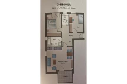 3-Zimmer-Neubauwohnung (BJ 2022) in Röthenbach an der Pegnitz