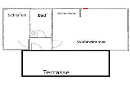 2ZB Kleine Souterrainwohnung mit Terrasse - Bielefeld Schildesche