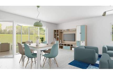 Achim-Uesen: Moderne NEUBAU-3-Zimmer-Wohnung mit 16 m² großer Terrasse & eigenem Gartenanteil