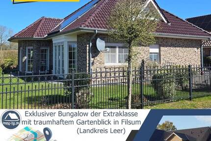 Exklusiver Bungalow der Extraklasse mit traumhaftem Gartenblick in Filsum (Landkreis Leer)