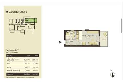 Wohnung zum Mieten in Ebersberg 710,00 € 36.08 m²