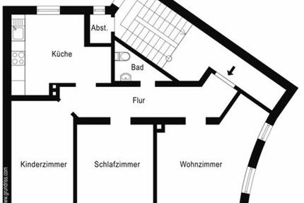 Gut geschnittene 3-Raum-Erdgeschosswohnung in ruhigem MFH - Lüneburg Goseburg-Zeltberg
