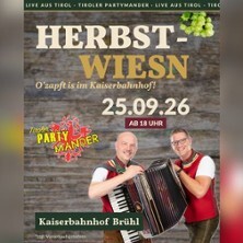 Herbstwiesen 2026 - Tiroler Partymander live | Kaiserbahnhof Brühl