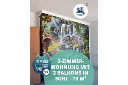 Wohnung zum Mieten in Suhl 420,00 € 78.7 m²
