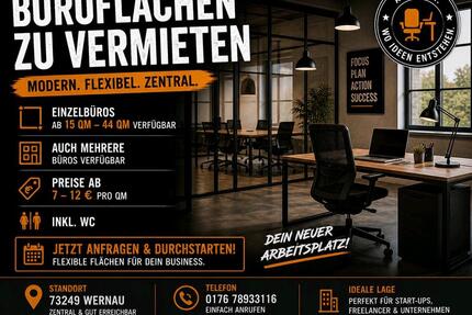 Einzelne Büros (Büroflächen) zu vermieten in Wernau Neckar! - Wernau (Neckar)